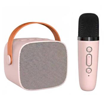Детское караоке с микрофоном, караоке для детей, Bluetooth-колонка, беспроводной микрофон (R-K12)