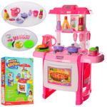 Игрушечная кухня Limo Toy с набором посудки и продуктов, звук свет WM-А22