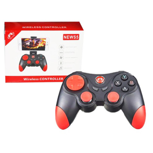Игровой Джойстик NEW S5, игровая приставка, беспроводной геймпад, держатель для телефона, Bluetooth