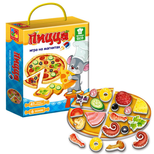 Гра на магнітах "Піца" Vladi Toys, гра піца, дитяча гра, гра в кухаря, іграшкова піца (GF3004-08) Гра на магнітах "Піца" Vladi Toys, гра піца, дитяча гра, гра в кухаря, іграшкова піца (GF3004-08)