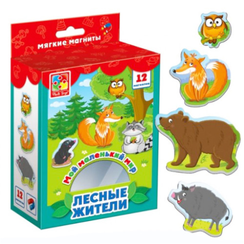 Гра на магнітах Vladi Toys Лісові мешканці GF3106-06 Гра на магнітах Vladi Toys Лісові мешканці GF3106-06