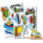 Игра на магнитах Транспорт Vladi Toys, игра обучающая, развивающие игры для детей, 13 магнитов