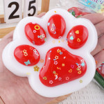 Антистресс Новогодняя Таба Лапка Cквиш, игрушка антистресс, игра антистресс, расцветки и виды в ассортименте 
