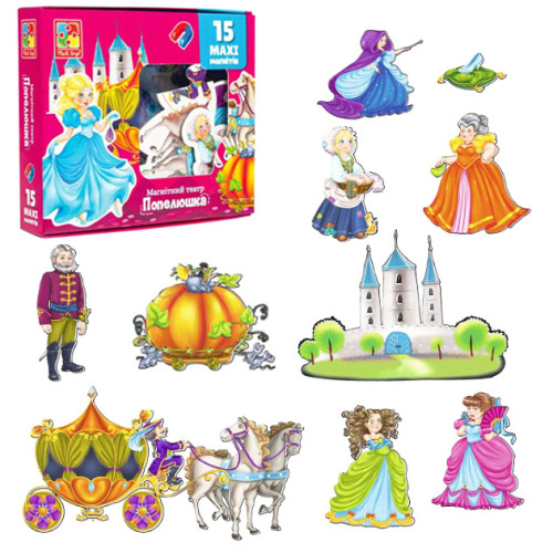 Магнітний театр "Попелюшка" Vladi Toys, магнітна гра, гра на магнітах, дитяча гра розвиваюча Магнітний театр "Попелюшка" Vladi Toys, магнітна гра, гра на магнітах, дитяча гра розвиваюча
