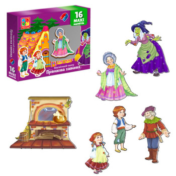 Магнитный театр "Пряничная избушка" Vladi Toys, магнитная игра, игра на магнитах, детская игра развивающая