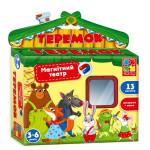 Гра Vladi Toys настільна Магнітний театр Теремок DS3206-25 Гра Vladi Toys настільна Магнітний театр Теремок DS3206-25