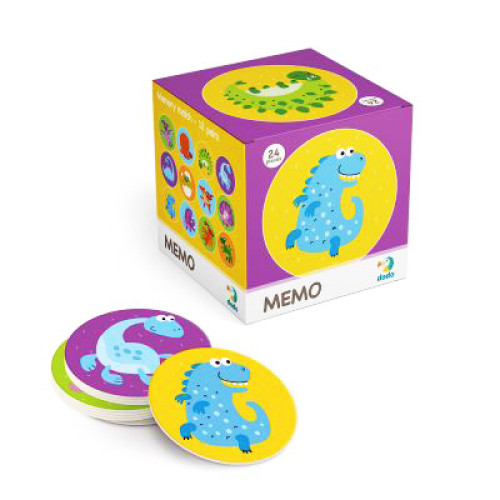 Игра DoDo Мемо Динозавры 24 карточки картон 300142 Игра DoDo Мемо Динозавры 24 карточки картон 300142