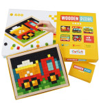 Мозаїка Cubika Wooden Pixel Транспорт на 400 піксельних кубиків 14903