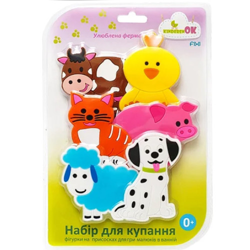 Наклейки для ванной KinderenOK Любимая ферма 6 шт +