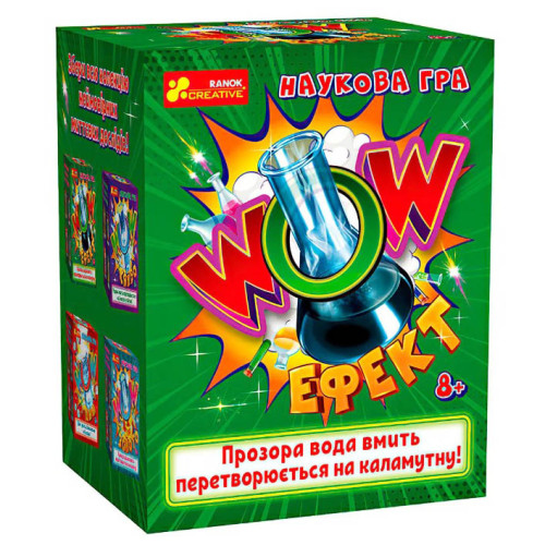 Настольная игра от ТМ Ранок WOW эффект, детские опыты, развивающая игра, жидкость меняющая цвет DR10132100
