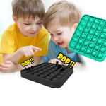 Игра Pop it силиконовый антистресс Квадрат черный 12,5 х 12,5 см