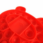 Игра Pop it силиконовый антистресс Мишка красный 14 см