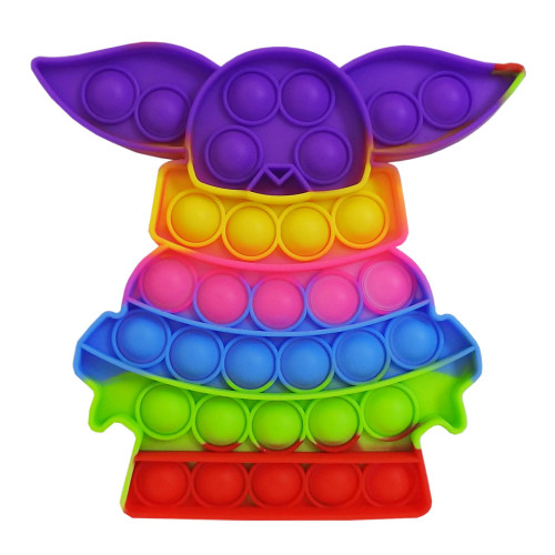 Игра Pop it силиконовый антистресс Лунтик разноцветный 13 х 16 см