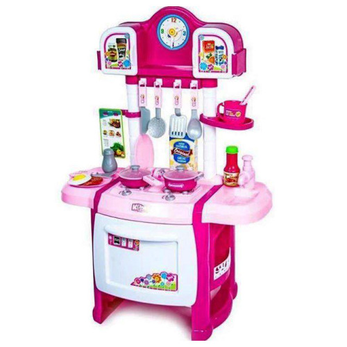 Кухня детская Limo Toy с набором посуды и продуктов, звук, свет Р19