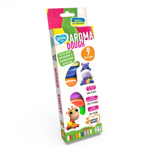 Тесто для лепки Aroma Dough 9 цветов TM Lovin (AC)