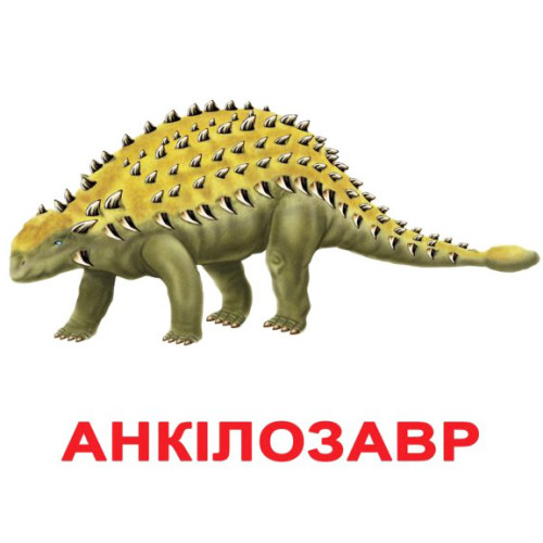 Великі українські картки Домана "Динозаври", навчальні картки, картки для занять, картки з тваринами Великі українські картки Домана "Динозаври", навчальні картки, картки для занять, картки з тваринами