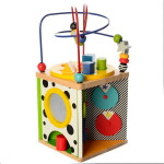 Куб игровой с пальчиковым лабиринтом 13×13×26 см деревянный SX1058