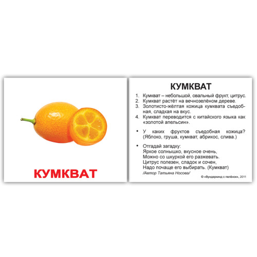 Міні російські "Фрукты с фактами" Міні російські "Фрукты с фактами"