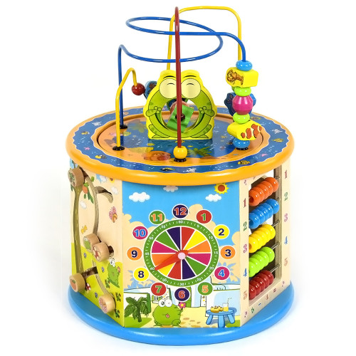 Куб игровой Fun Toys деревянная игра с развивающими заданиями С39188