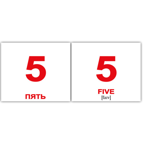 Міні російсько-англійські "Числа/Numbers" Міні російсько-англійські "Числа/Numbers"